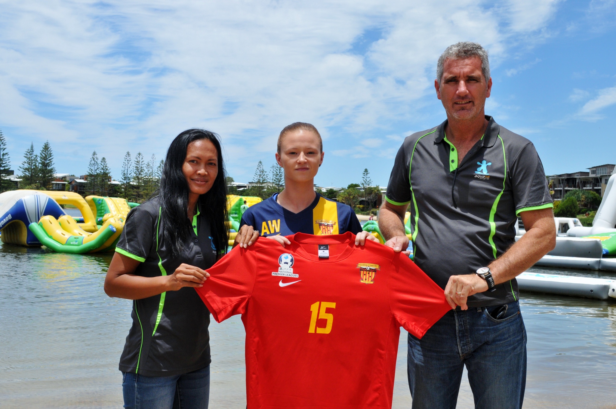 Sunshine Coast FC announce partnership with Red Jacket Aqua Fun Park