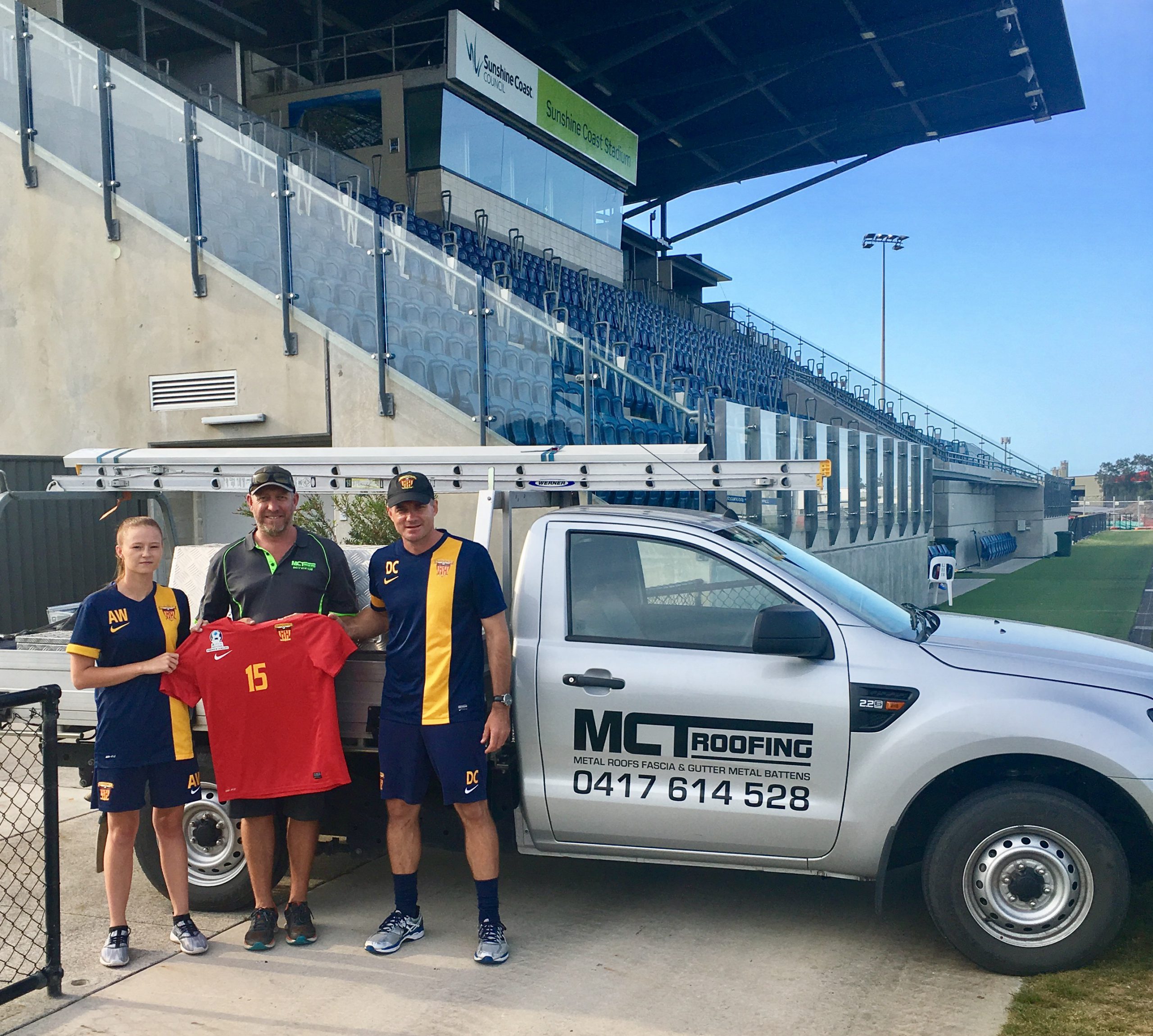 MCT Roofing partners with Sunshine Coast FC