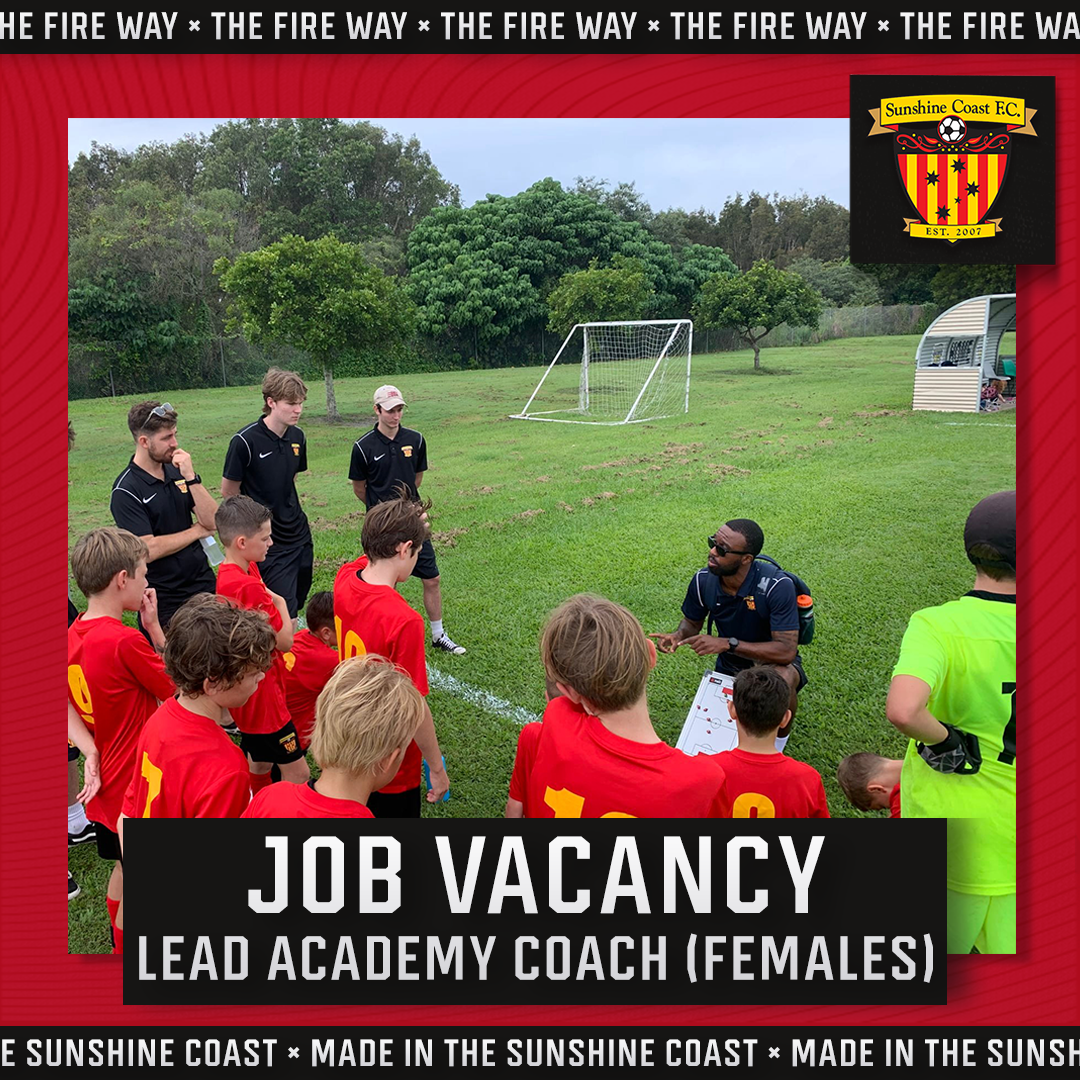 Staff Vacancy: Lead Academy  Coach – Female Section (Part Time)